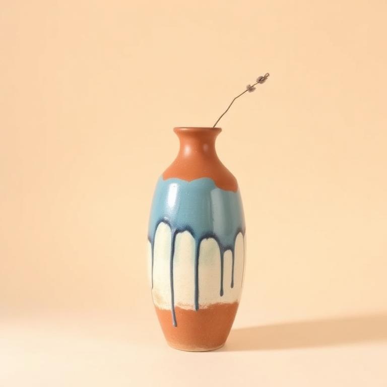Blue Drip Vase