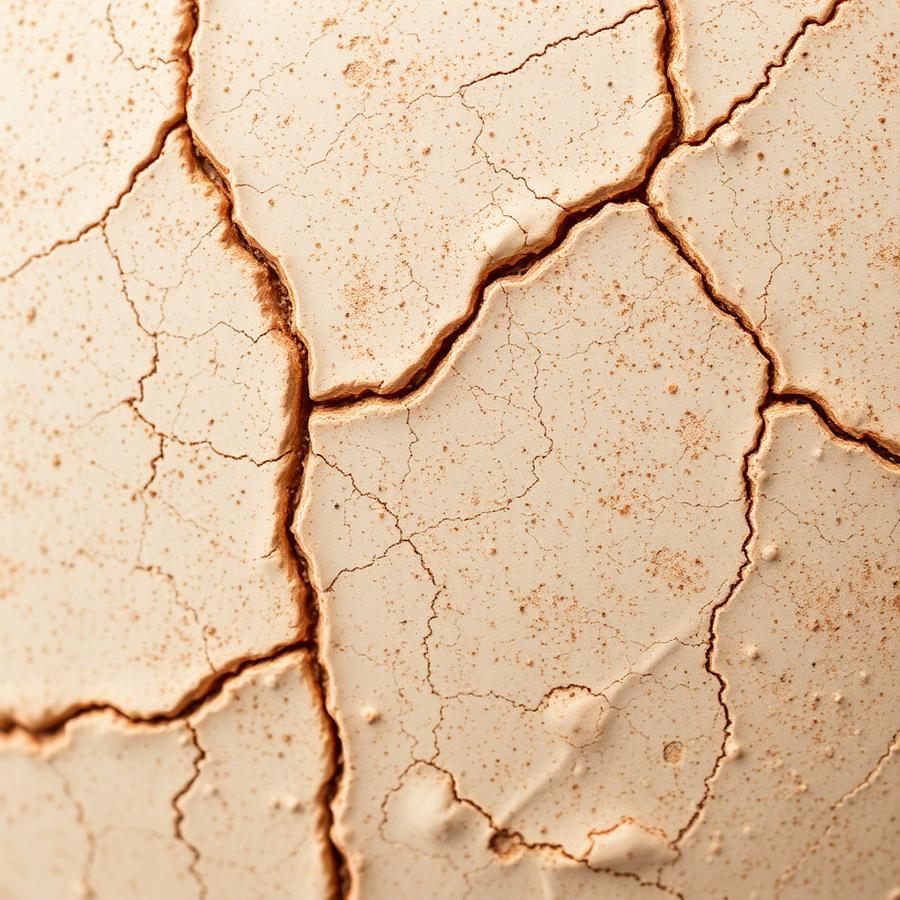 Close up of clay texture